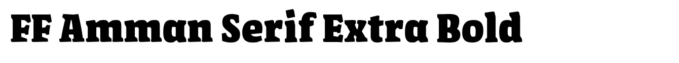 FF Amman Serif Extra Bold image